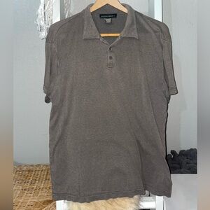 Banana Republic Soft-Wash Polo Shirt – Men’s Size L – Taupe Brown